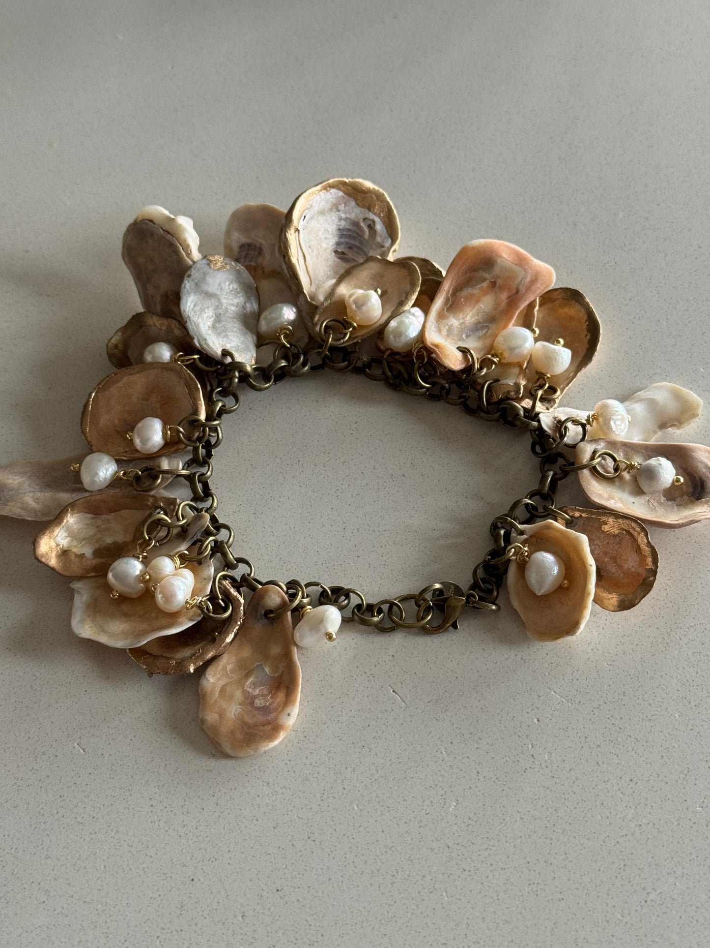 The Carolina Bracelet-2:43 Oysters, Pearls and Bronze
