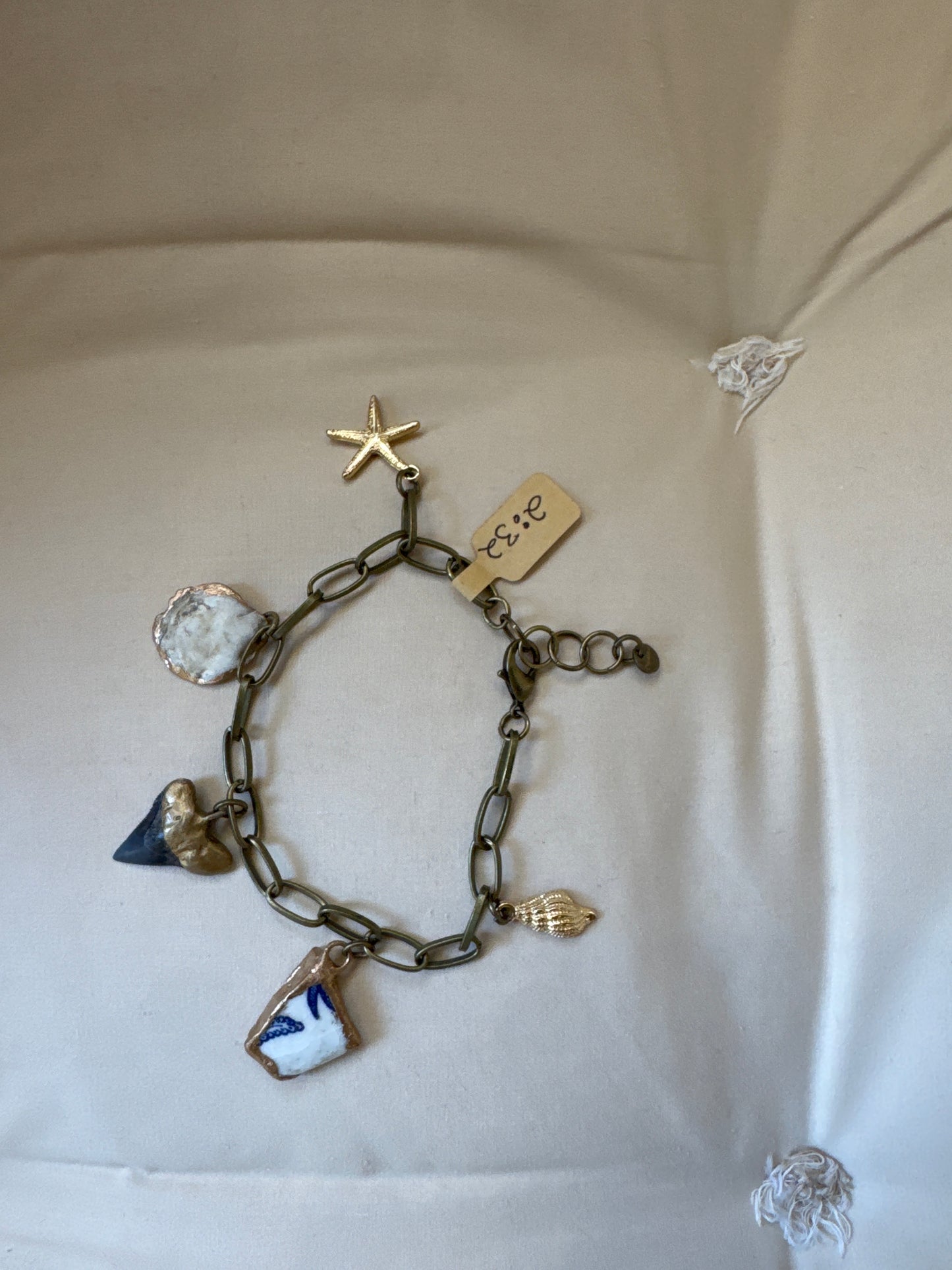 The Sissy James Bracelet- 2:32 Bronze, Beach,Shells, Fossil