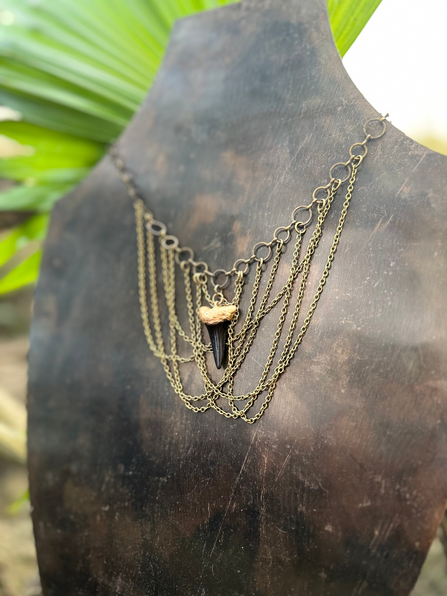 Georgia Prehistoric Mako Waterfall Necklace