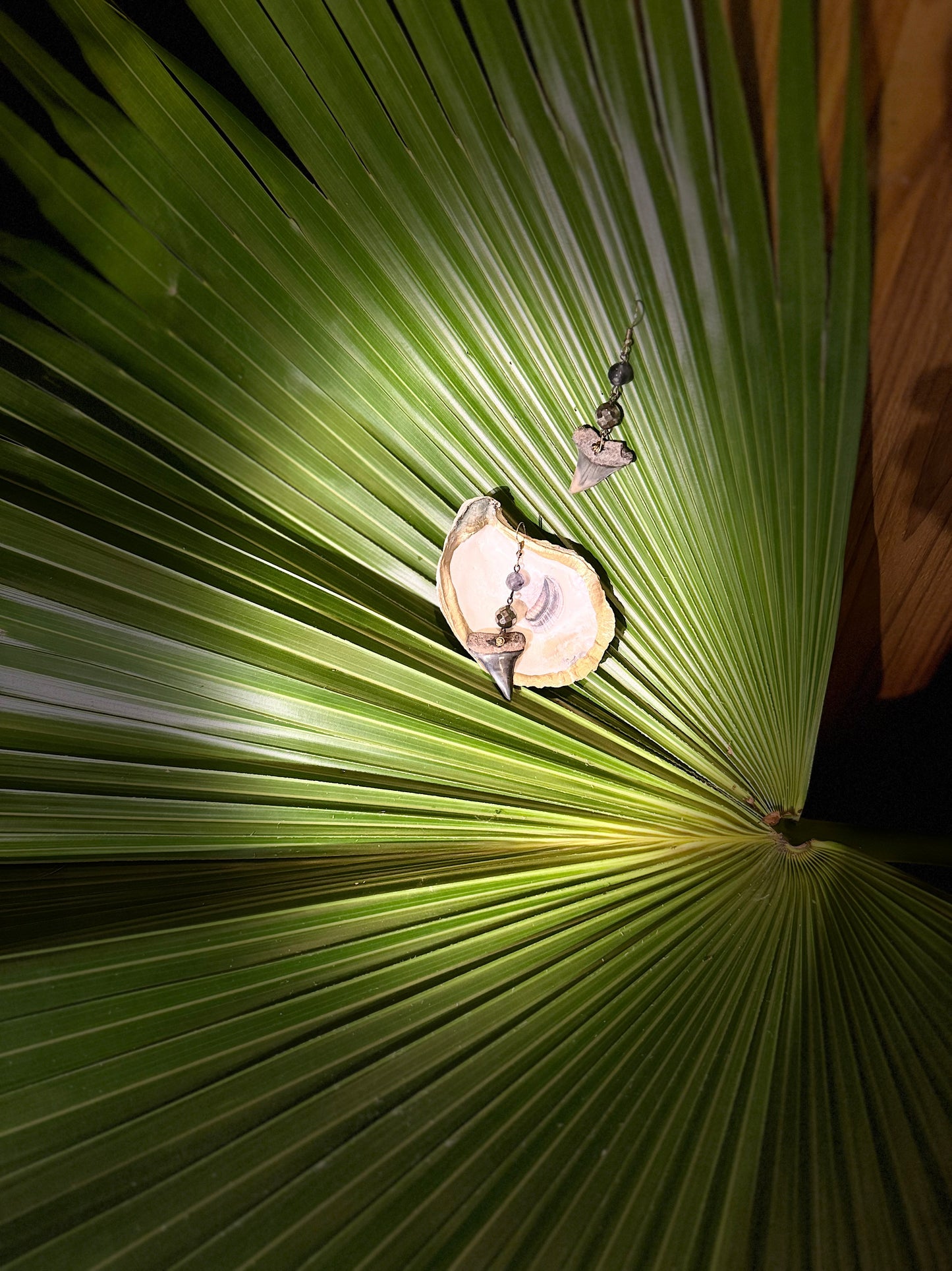 Prehistoric Mako Beaded Dangle Earrings