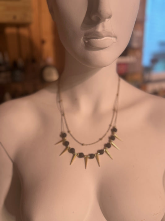Coastal Spiked Twice Necklace