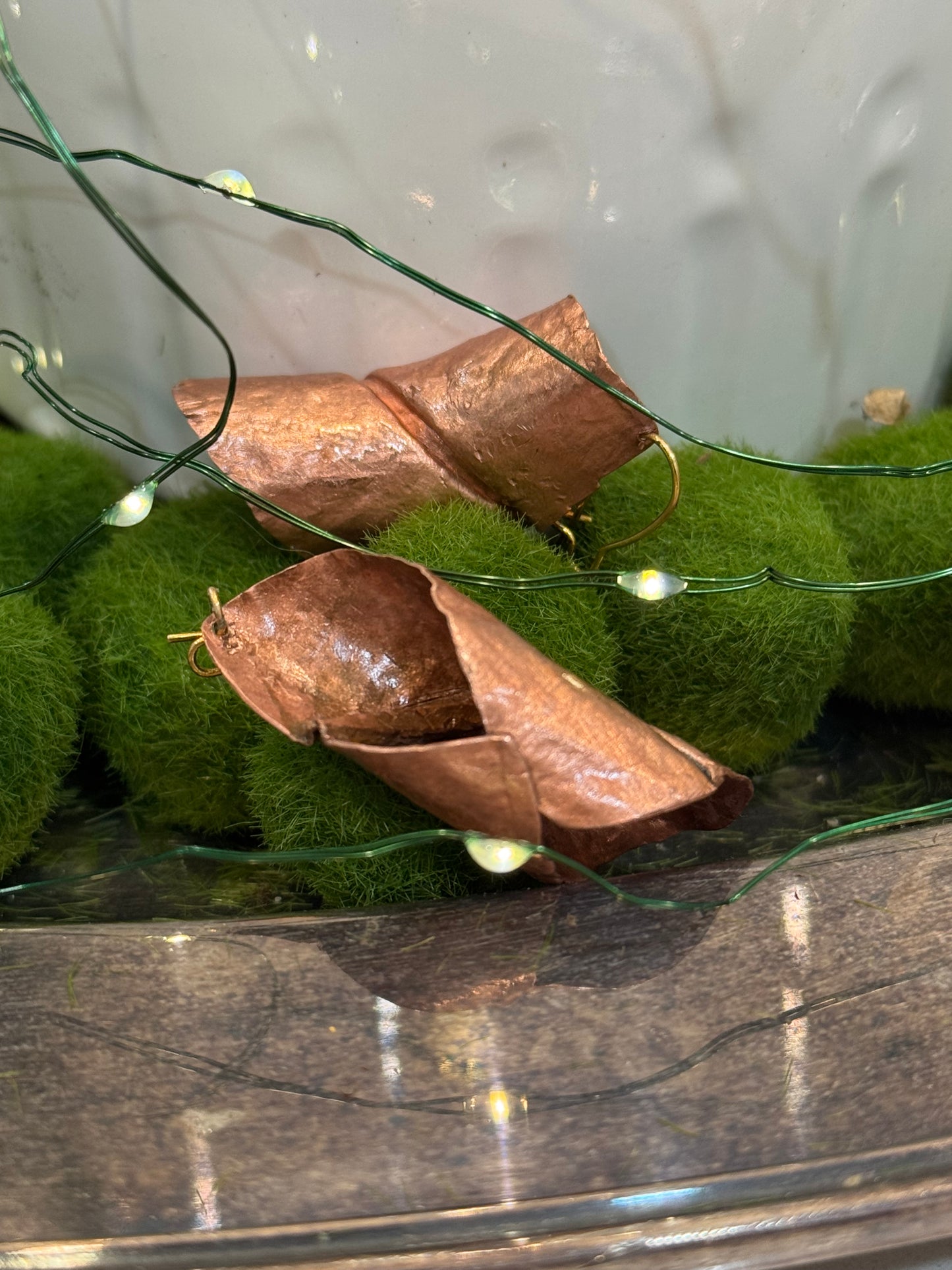 The Copper Swirl Earrings