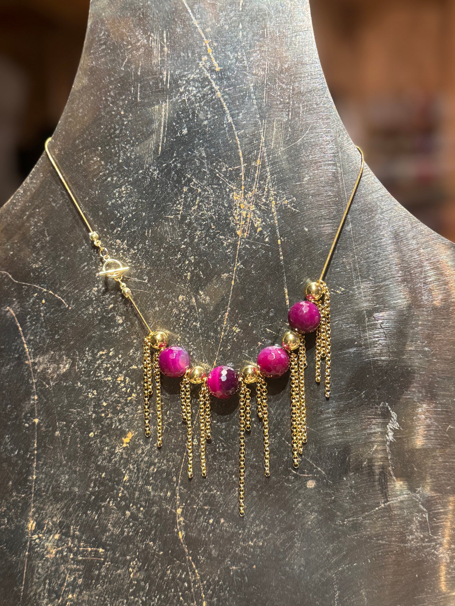Single Purple Rain Necklace