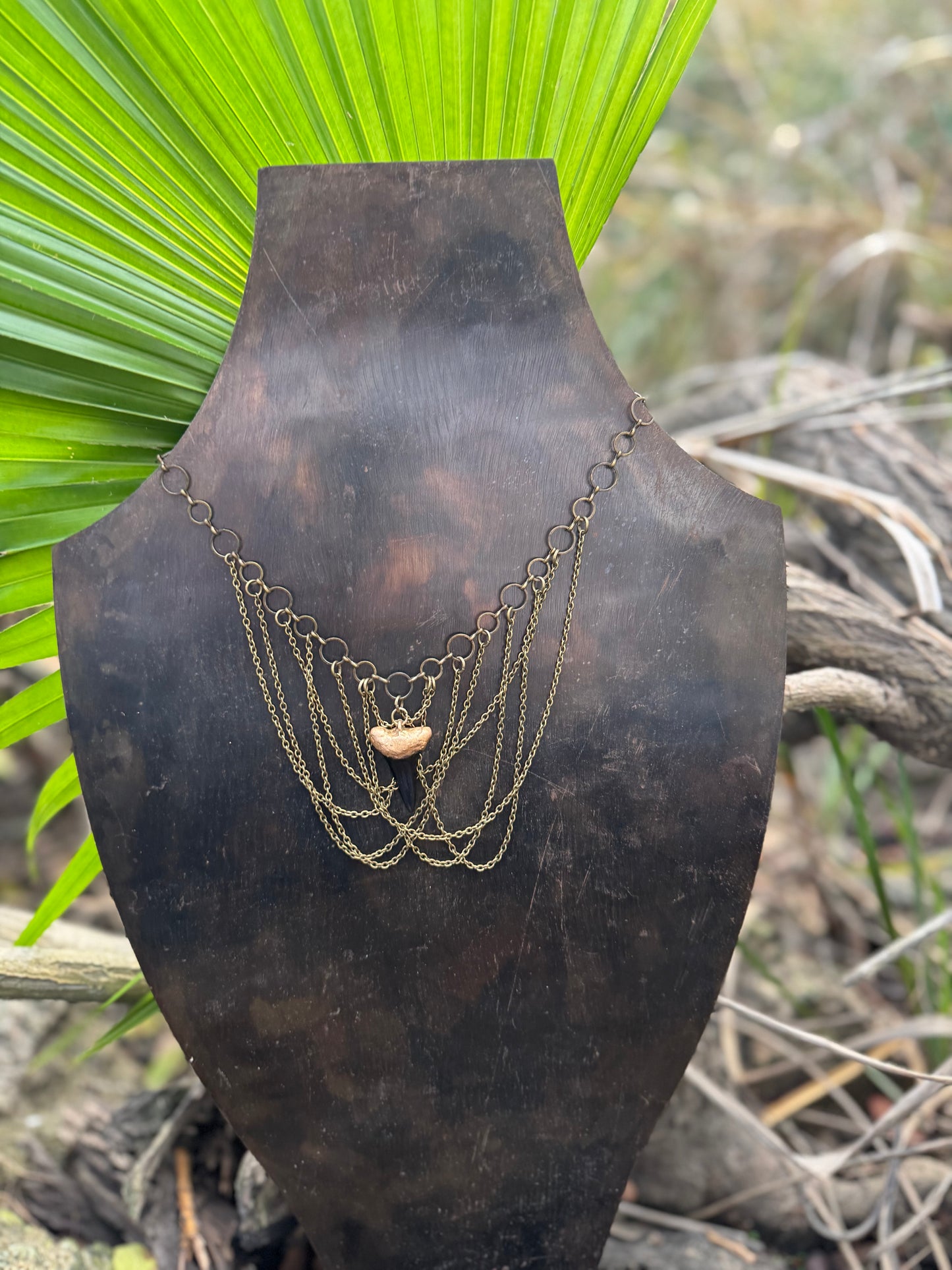 Georgia Prehistoric Mako Waterfall Necklace