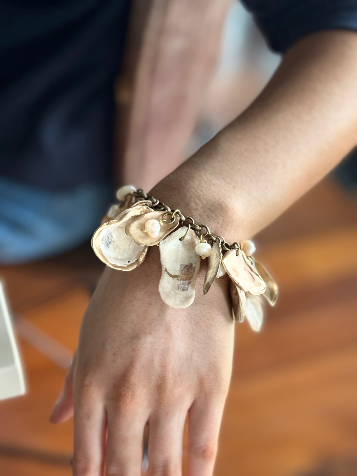 The Carolina Bracelet-2:43 Oysters, Pearls and Bronze