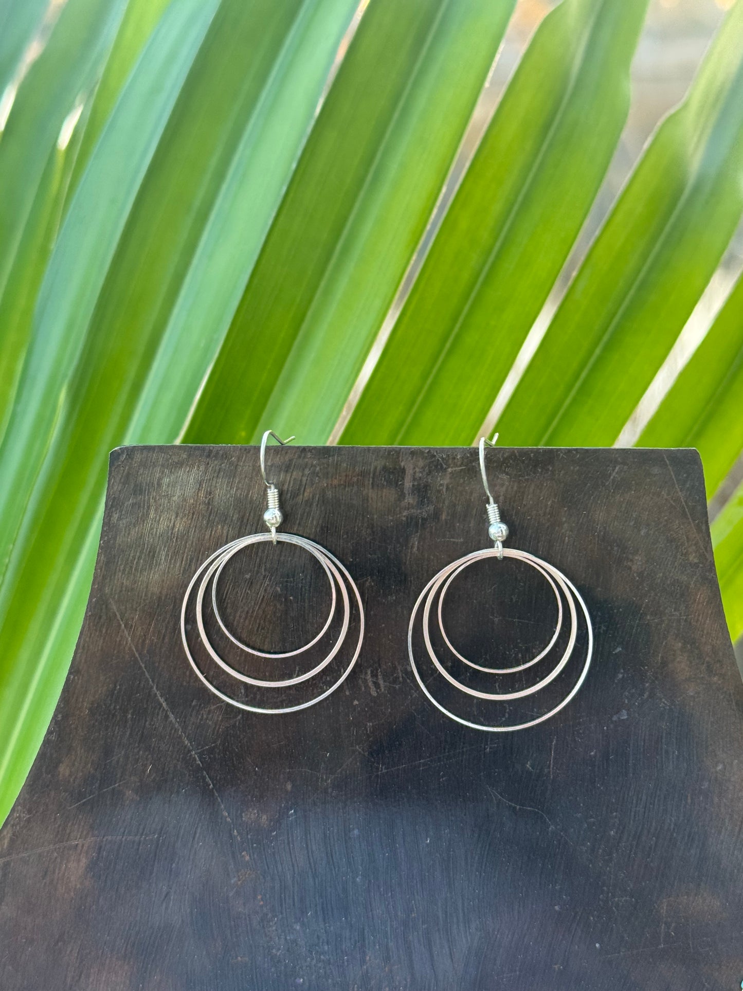 Three Circle Earring Silver