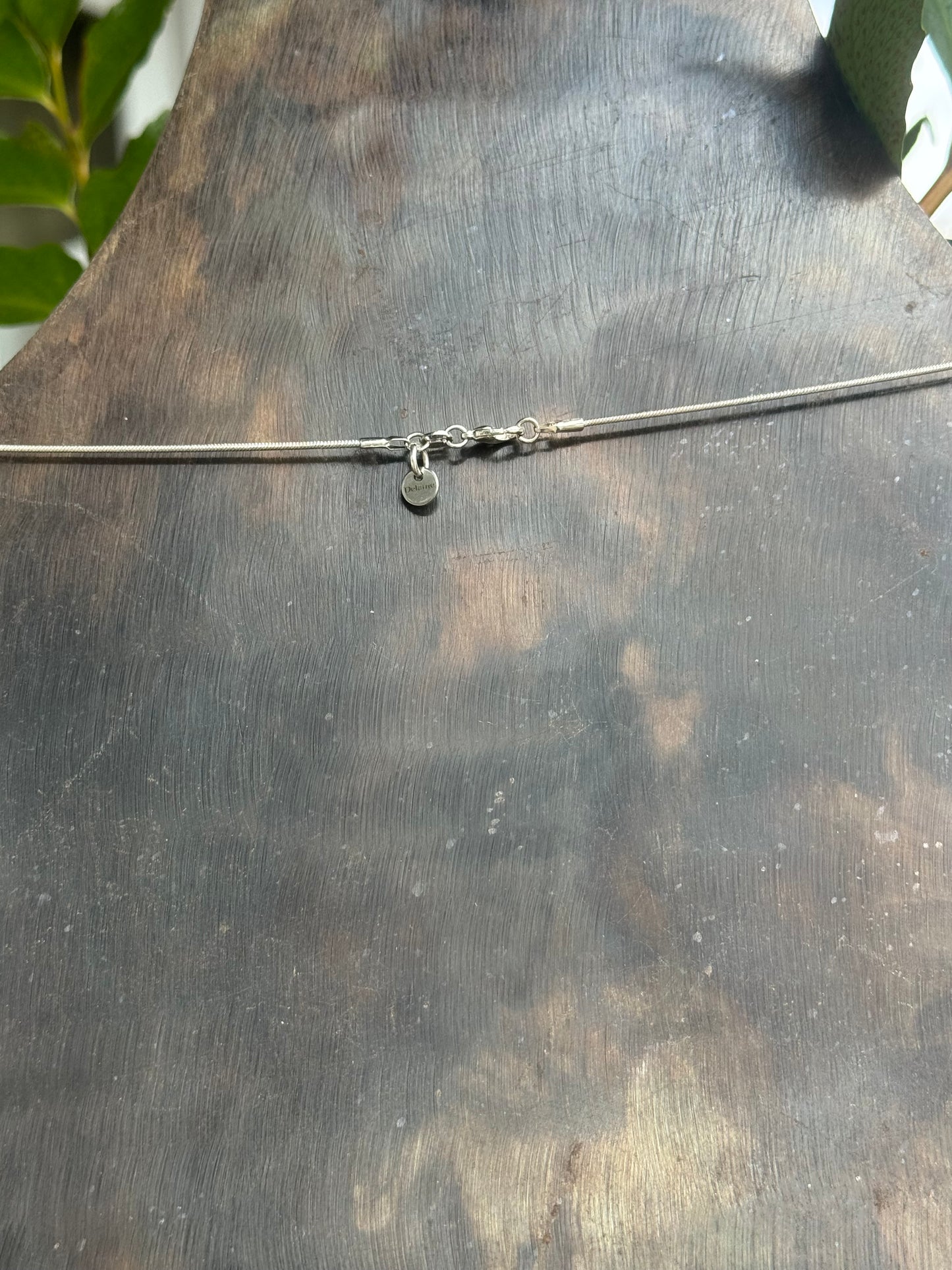 Granny Ruby China and Pewter Necklace