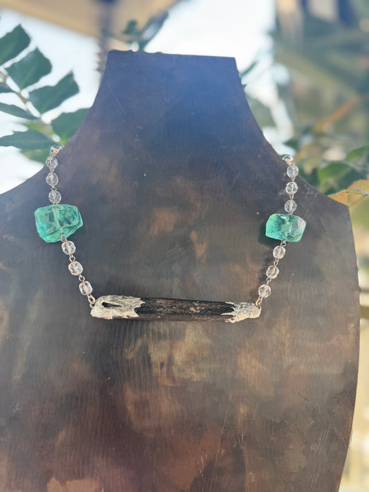Petrified Woody Necklace