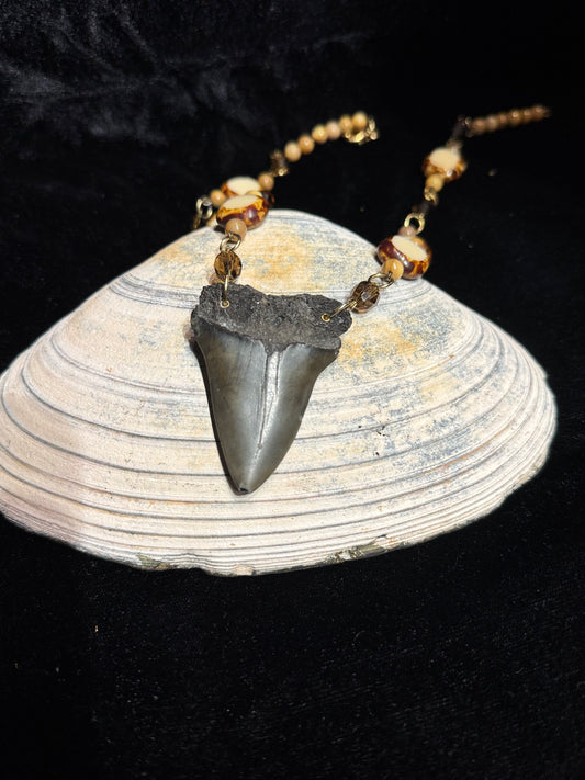 Sand and Salt Shark Necklace