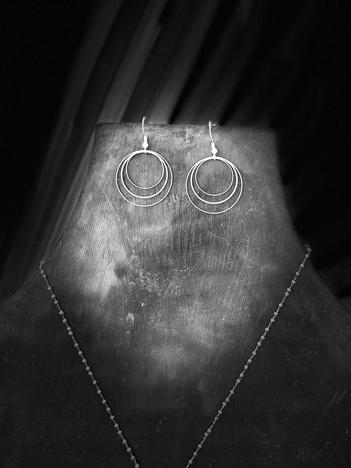 Three Circle Earring Silver