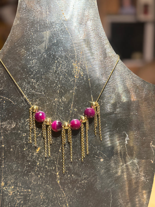 Single Purple Rain Necklace