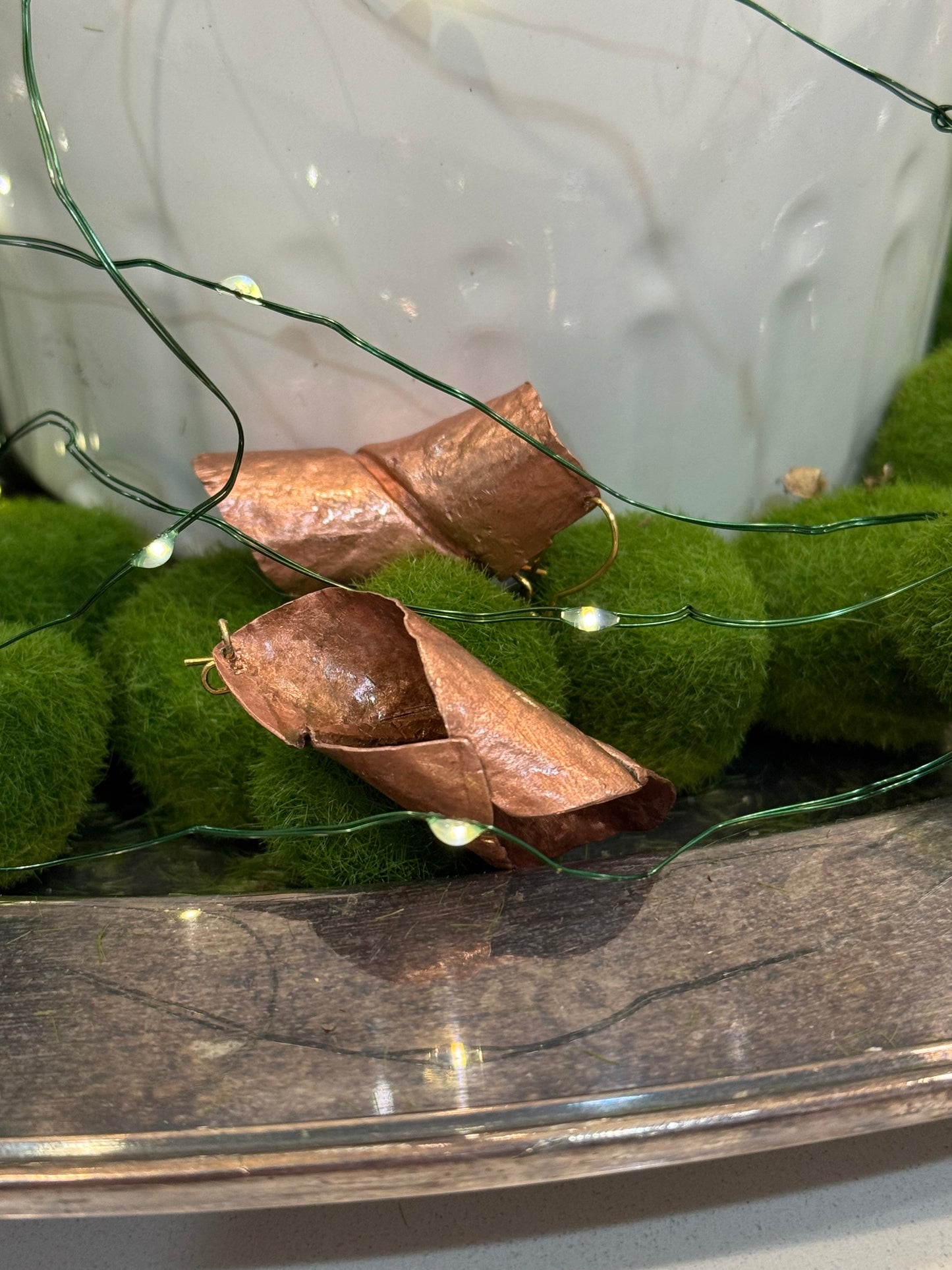 The Copper Swirl Earrings
